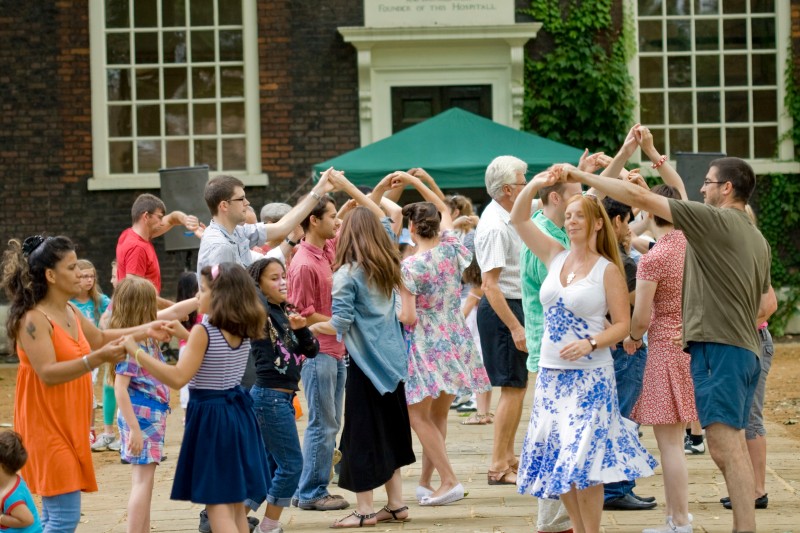 Events happening in front of the museum today © Geffrye Museum of the Home